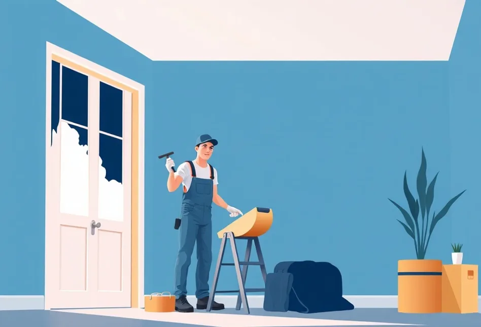 Intérieur rénové après travaux de peinture à Coudekerque-Branche